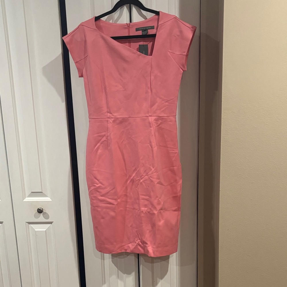 French Connection Asymmetrical Pink Dress